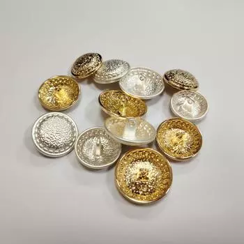 10 шт. Металлические пуговицы для соломенной шляпы, пришитые вручную пуговицы для шерстяного пальто, пиджака, костюма, платья 18MM-Hanging Light Gold Oil