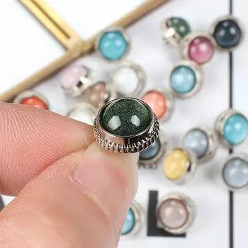 10 шт., металлические пуговицы звездного цвета, рубашка, кардиган, круглые пуговицы ярких цветов с небольшим ароматом