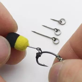 10 шт., металлические шипы для приманки с кольцом, рыболовный крючок для карпа, приманка, жало для бойлов, булавка, шип, личинка, кукуруза, Ронни, снасти для волос, кормушка для карпа, рыбалка