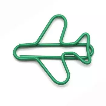 10 шт. Металлические скрепки-клипсы для бумаги, Металлические скрепки для заметок, Креативная закладка-клипса, Скрепка для бумаги в виде самолета, Офис