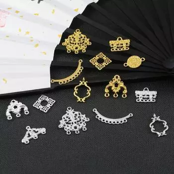 10 шт. металлические соединители, очаровательные аксессуары для ювелирных изделий «сделай сам», принадлежности для изготовления ювелирных изделий 636mm золотой