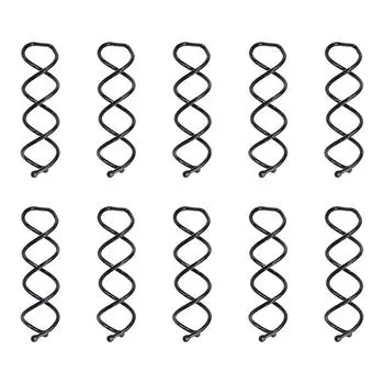 10 шт. Металлические спиральные заколки для волос, заколки-твистеры, гребни, шпильки, броши, шпильки для пучка, палочки для волос для женщин, девушек, свадебные аксессуары, украшения