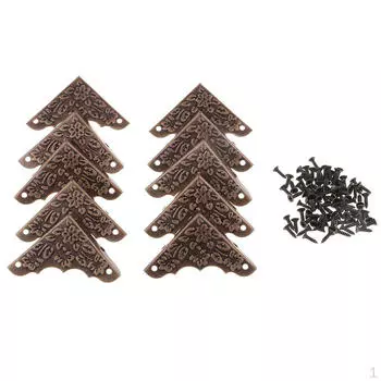 10 шт., металлические винтажные ножки для шкатулки с сокровищами, декор шкатулки для драгоценностей