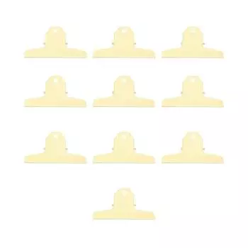 10 шт. Металлические зажимы многоцелевые с сильным захватом большие скрепки для бумаги для офиса школы желтые