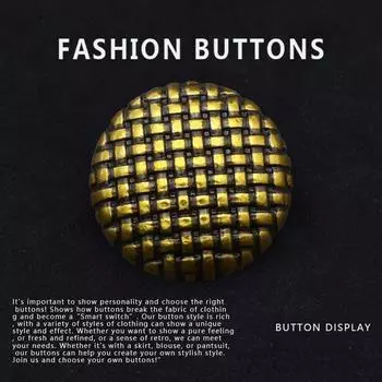 10 шт. металлических пуговиц, изысканное золото в национальном стиле, круглый новый китайский высококачественный свитер, кардиган и большие пуговицы для одежды. Old Gold * 15MM