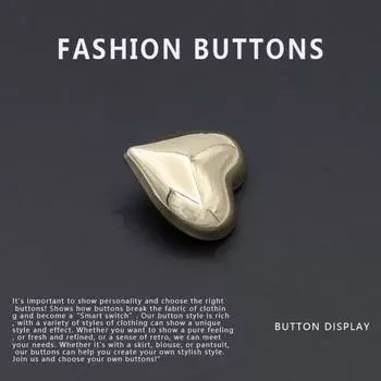 10 шт. металлических пуговиц изысканные высококачественные ретро золотые пуговицы для пальто и свитера Daquan Gold * 12MM