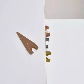 10 шт., металлический материал, форма капли воды, 3 цвета, закладка 2,5x1,0 см Random 10Pcs