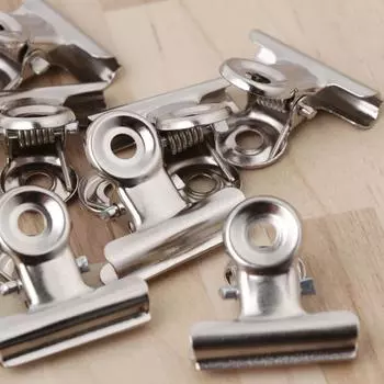 10 шт., металлический зажим для бульдога, зажим для упаковки пищевых продуктов, зажим для бумаги, папка для билетов для документов 1