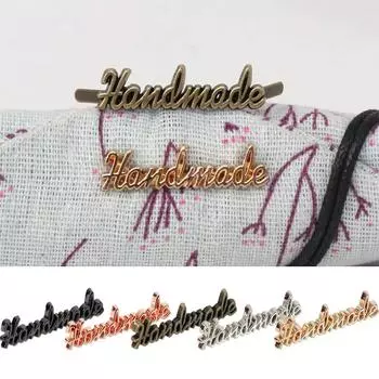 10 шт. Метки из металла ручной работы, этикетки для одежды, джинсов, обуви, сумок, самодельные буквы, швейные изделия