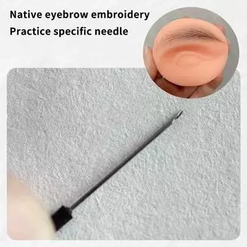 10 шт. микроблейдинг вышивка бровей посадка специальные полые иглы татуаж бровей практика полуперманентный макияж инструменты