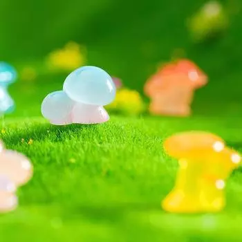 10 шт. Милая мультяшная миниатюрная фигурка гриба, украшение, креативное украшение для дома своими руками, аксессуары для кавайного рабочего стола, подарки