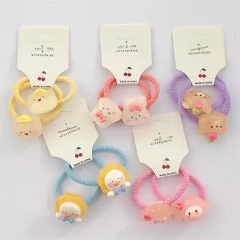 10 шт. Милая мультяшная повязка на голову для девочек, светящаяся в темноте