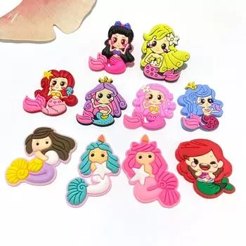 10 шт., милые девушки, волосы русалки, с плоской спиной, скрапбукинг, орнамент, аксессуары, поделки, украшение для дома розовый