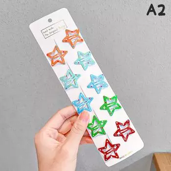 10 шт. милые красочные заколки для волос в форме капли воды для девочек, детские милые украшения для волос, заколки для волос, детские аксессуары для волос