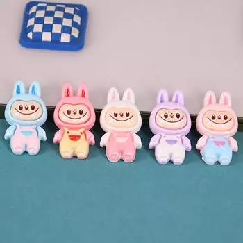 10 шт. милые лабубус смола DIY ювелирные аксессуары креативные заколки для волос кулон браслет ожерелье шнурки принадлежности для изготовления as the picture