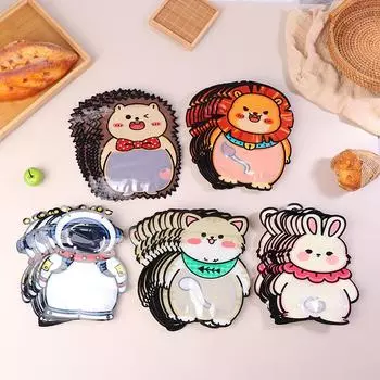 10 шт. милые мультяшные астронавты животные тема конфеты печенье мешочки самозапечатывающиеся пакеты для закусок выпечки упаковка для декора дня рождения