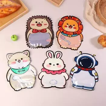 10 шт. милые мультяшные астронавты животные тема конфеты печенье мешочки самозапечатывающиеся пакеты для закусок выпечки упаковка для декора дня рождения