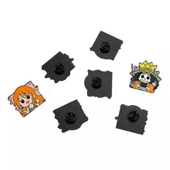 10 шт. милые мультяшные креативные аниме персонажи металлические значки аксессуары One Piece брошь Луффи Усопп украшение на булавке