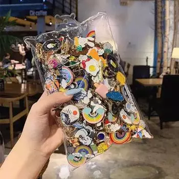 10 шт. милые случайные значки персонализированные значки модные булавки ювелирные изделия для мультфильмов одежда сумка металлические булавки набор брошей дети лучший подарок