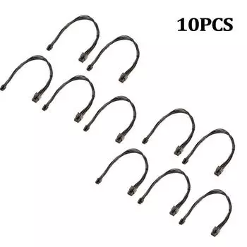 10 шт. Мини 6-контактный на PCI-E 6-контактный кабель питания для видеокарты для Mac G5 / Pro