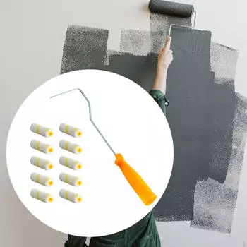 10 шт. Мини-чехлы для валиков, малярные инструменты, настенный инструмент для самостоятельного ремонта Style A