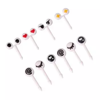 10 шт. Мини-глаз фруктовая вилка пластиковая зубочистка детская овощная палочка декор кухонные гаджеты для бара вечеринки сувениры