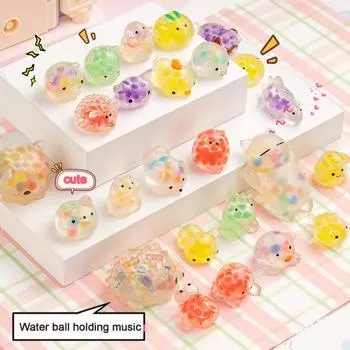 10 шт. мини-игрушки с животными и водяными бусинами, TPR кукла, мягкая игрушка, гибкая декомпрессия, милая 10 pcs