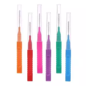 10 шт., мини-кисть для подъема бровей, принадлежности для подтяжки бровей, аксессуары для наращивания ресниц, межзубная щетка для чистки полости рта, защита зубов оранжевый