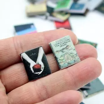 10 шт. мини-книга, модель тонкой работы, реалистичный кукольный домик, книжный орнамент для ролевых игр, аксессуары для игрушек