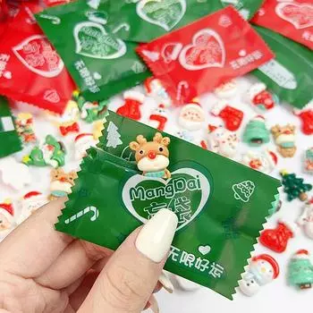10 шт. Мини-независимая упаковка рождественской серии, слепые пакеты, стиль, случайный сюрприз, кукла, модель, игрушка, кавайная рождественская игрушка onesize
