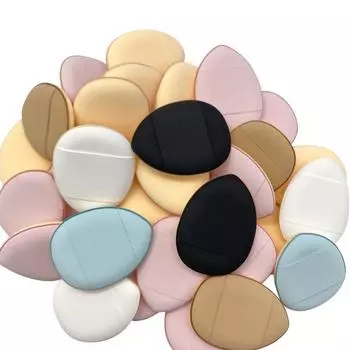 10 шт. Мини-пуховка для нанесения тональной основы, пудры, спонж для макияжа, консилер для лица, кремовая смесь, косметические аксессуары, инструменты для макияжа