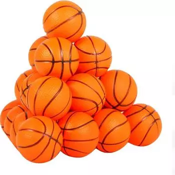 10 шт. мини-резиновый баскетбольный мяч для улицы и дома для детей, развлекательные игры, баскетбольный мяч высокого качества, мягкий резиновый мяч для детей 10 Basketball+1 Inflator