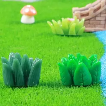 10 шт. Мини смоляная имитация травы, ворс мха, микроландшафтное украшение, поделки, микроландшафтное украшение для сада, аксессуары