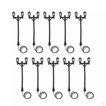 10 шт. Мини-светильник для микроландшафтного декора железной дороги и поезда