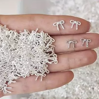 10 шт. Мини Винтажный галстук-бабочка бант сплав ногтей стразы украшения маникюрные подвески для ногтей 10pcs