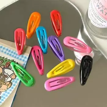 10 шт. мини-заколки для волос BB для малышей, блестящая поверхность, кавайные, милые, карамельного цвета, детские заколки для волос, модные заколки для челки, детские головные уборы