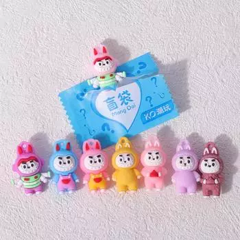 10 шт. Миниатюрная игрушка-сюрприз Labubu, мини-симуляция, маленький подарок, кукла-украшение