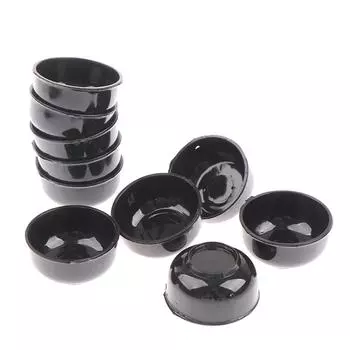 10 шт., миниатюрная миска, блюдо, круглая, масштаб 1/12, кукольный домик, кухонный аксессуар для столовой onesize