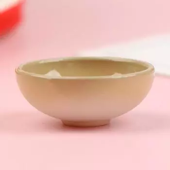 10 шт., миниатюрная миска, блюдо, круглая, масштаб 1/12, кукольный домик, кухонный аксессуар для столовой белый