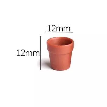 10 шт. Миниатюрные аксессуары для кукольного домика, мини-симулятор цветочного горшка, мебель, модель, игрушки для украшения кукольного домика S