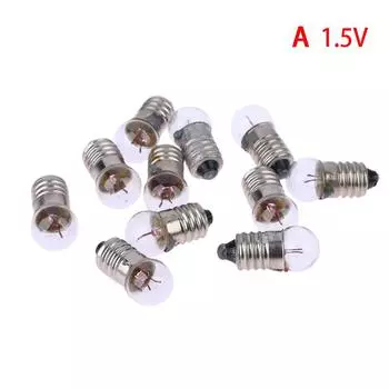 10 шт. миниатюрные круглые 1,5 В 2,5 В 3,8 В маленькие световые пушки для студенческих экспериментов маленькие лампочки фонарик лампочка бусины 1.5V