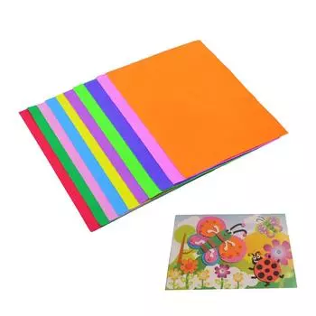 10 шт. многоцветная бумага из пенопласта EVA в листах формата A4 для детей, ремесло ручной работы, сделай сам, пенопластовое искусство DP
