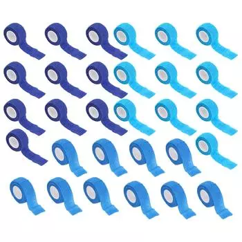 10 шт. Многофункциональная самоклеящаяся повязка для защиты пальцев, эластичная, когезивная повязка 0,98 X 7 Blue