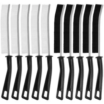 10 шт. Многофункциональная щелевая щетка для чистки микро-щелевой щетки для дверных и оконных направляющих