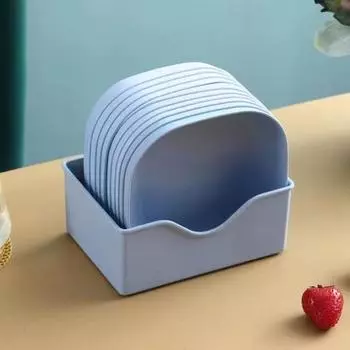 10 шт. многофункциональная тарелка для вертелов из пищевого пластика, круглая, квадратная, набор для обеденного стола, тарелка для мусора, домашняя тарелка для закусок и фруктов