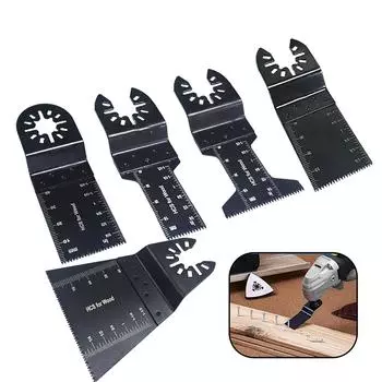 10 шт. многофункциональные лезвия для резки осциллирующих пил с точным инструментом для твердой древесины и ламината A