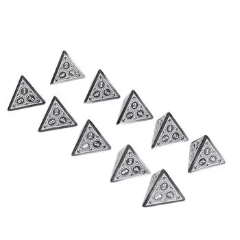 10 шт. многогранные игральные кости ролевые игральные кости точная гравировка легко читаемые акриловые игральные кости настольная игра