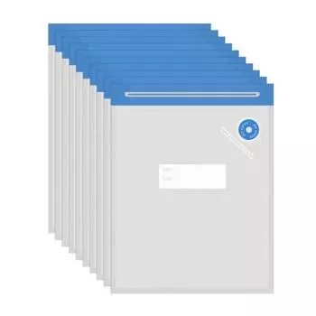 10 шт. многоразовых вакуумных пакетов для запайки, пищевой класс, не содержат БФА, герметичные, портативные, простые в использовании вакуумные пакеты для хранения XS