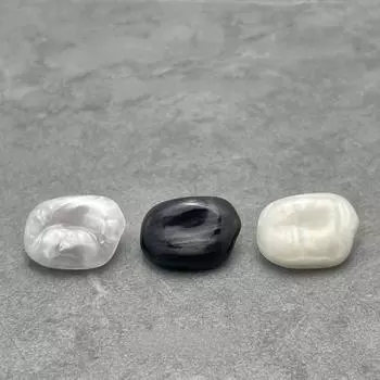 10 шт. модные жемчужные пуговицы красивые нерегулярные жемчужные металлические пуговицы на ножке женские аксессуары для одежды 12x8mm чёрный