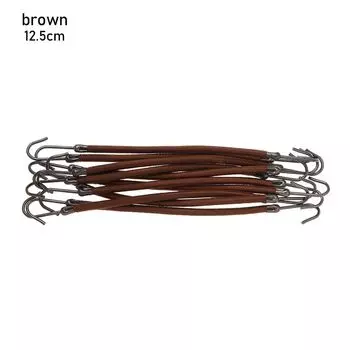10 шт. Модные женские резинки для волос с крючками для создания хвостиков, инструменты для укладки волос, крючки для волос коричневый